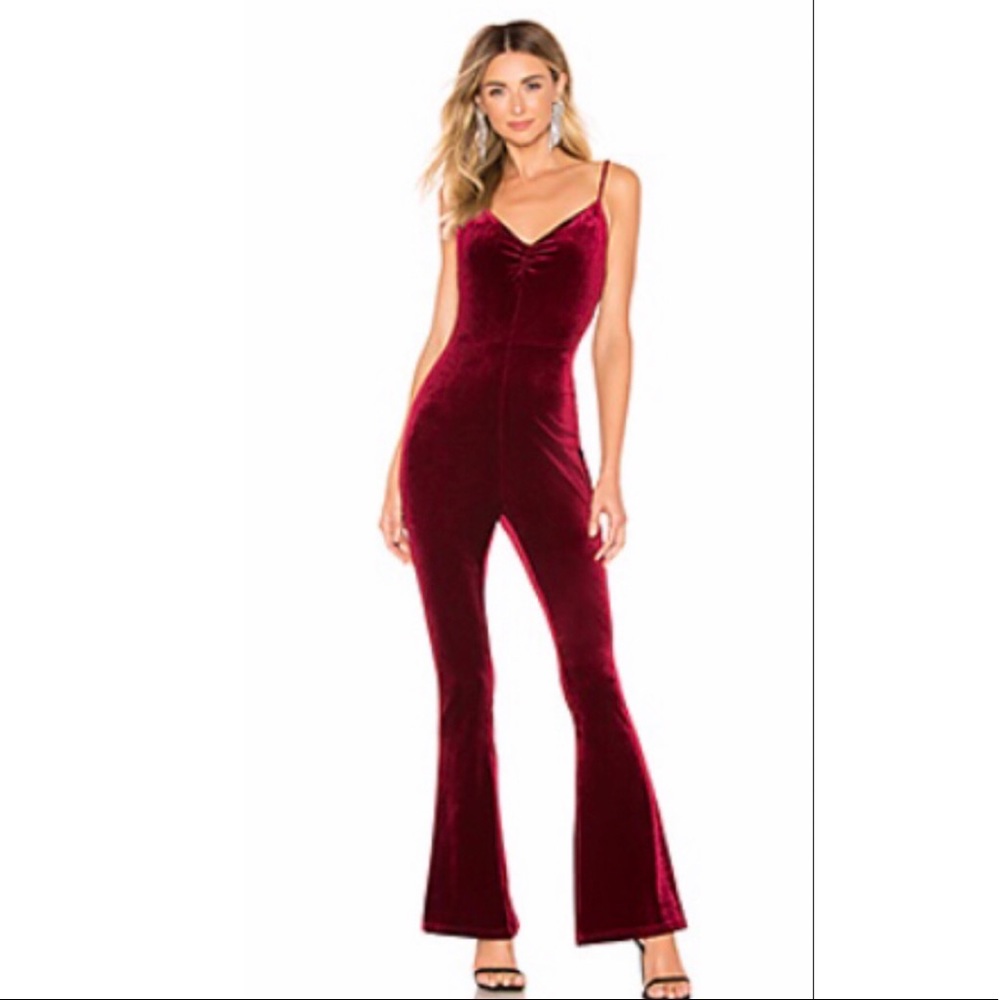 Velvet Maroon Jumpsuit